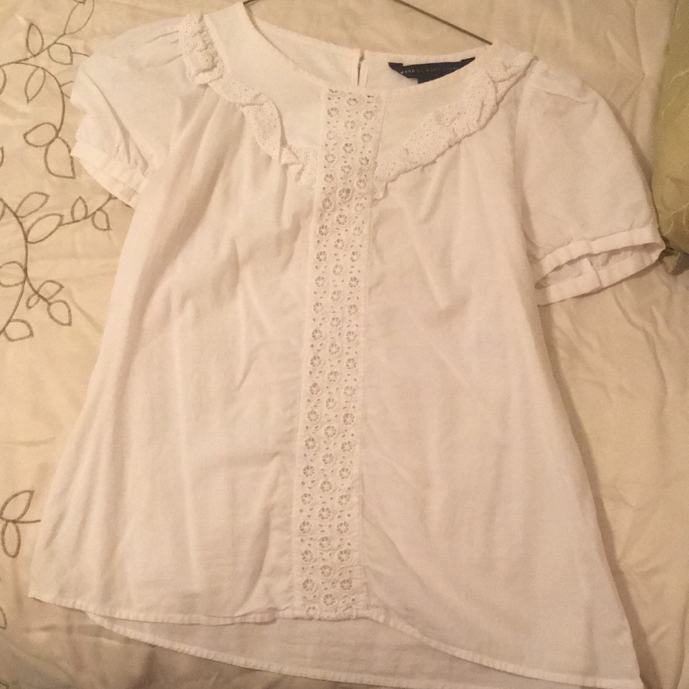 Marc by Marc Jacobs White Eyelet top